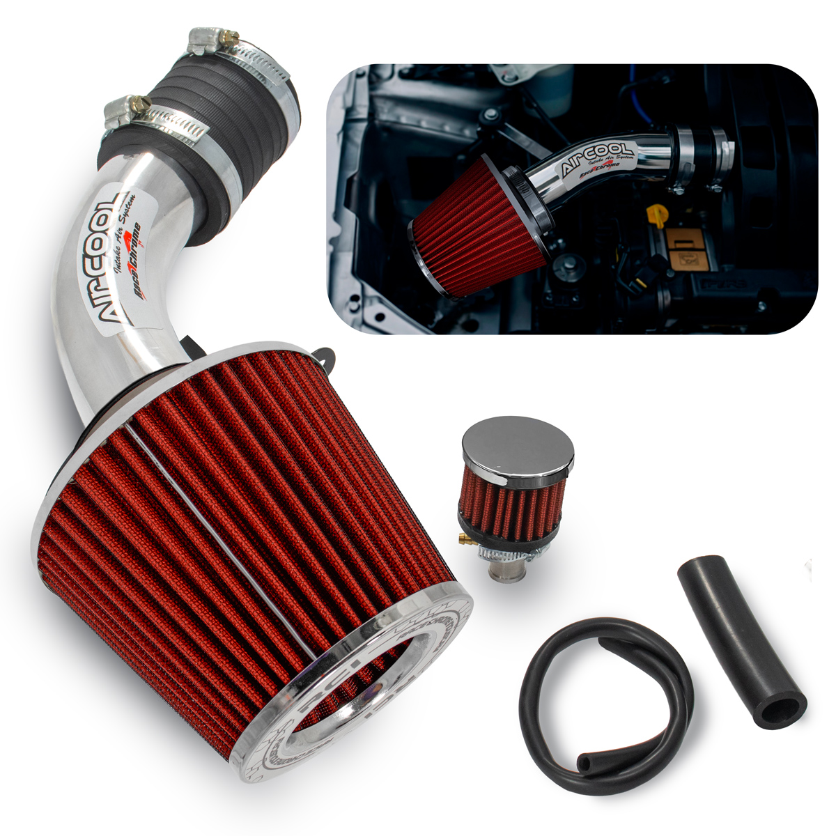 RC092 – KIT INTAKE PALIO, SIENA, STRADA FIRE 1.0/1.3/1.4 8V 2000 ATÉ 2012