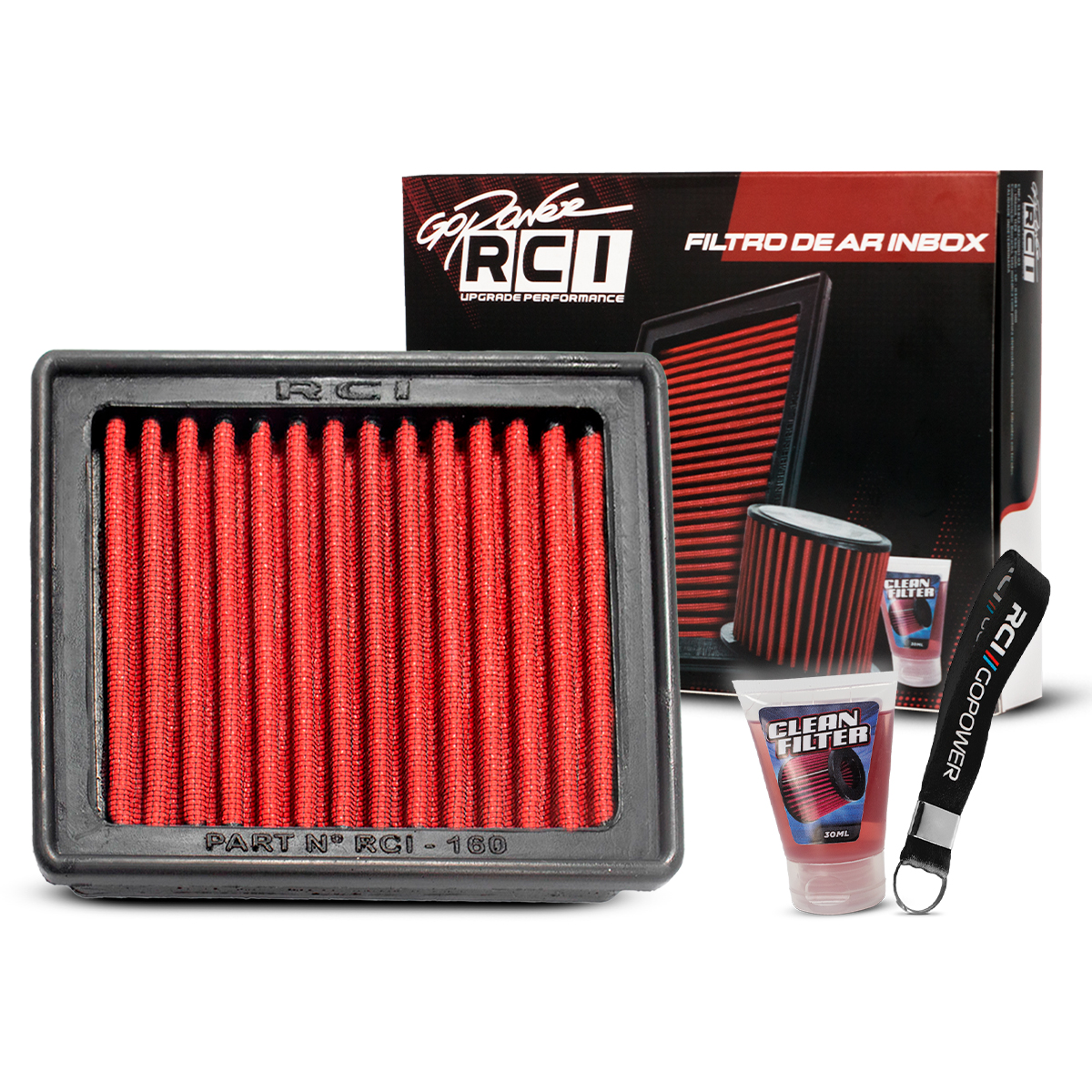 RCI160 FILTRO ESPORTIVO INBOX HONDA FIT 1.5 2003 A 2008