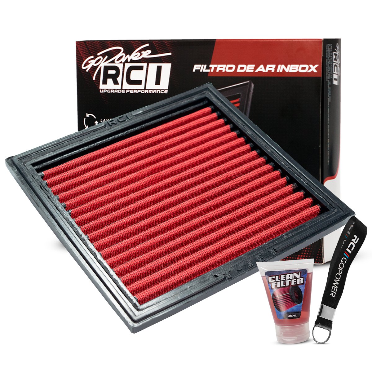 RCI142 FILTRO ESPORTIVO INBOX PUNTO/LINEA T–JET TURBO 2008 EM DIANTE – LINEA 1.9 16V 2007 EM DIANTE – PUNTO 1.8 8V TODOS