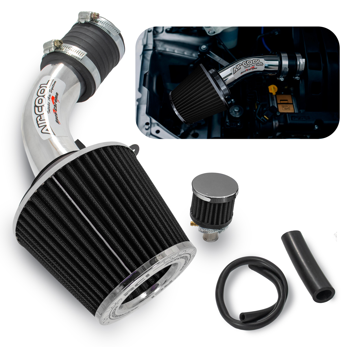 RC092 - KIT INTAKE PALIO, SIENA, STRADA FIRE 1.0/1.3/1.4 8V 2000 ATÉ 2012 - Imagem 3