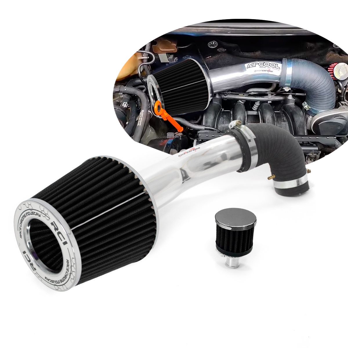RC210 - KIT INTAKE GOL, VOYAGE, FOX 1.0 2009 A 2014 - Imagem 3