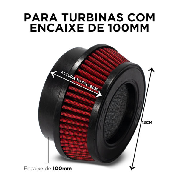 RC017 FILTRO TELA PROTETORA PARA TURBINA ENCAIXE 100MM - Imagem 4