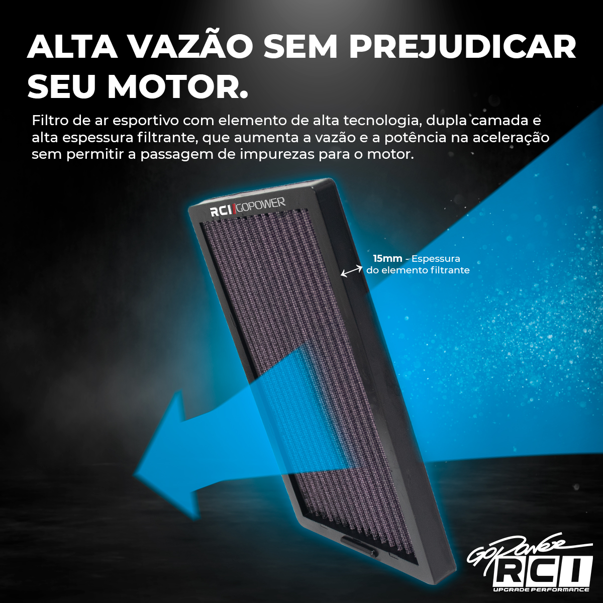 RCI39 - INBOX FILTRO DE AR PARA KAWASAKI NINJA 250 / 300 / Z300 2013 a 2017 - Imagem 2