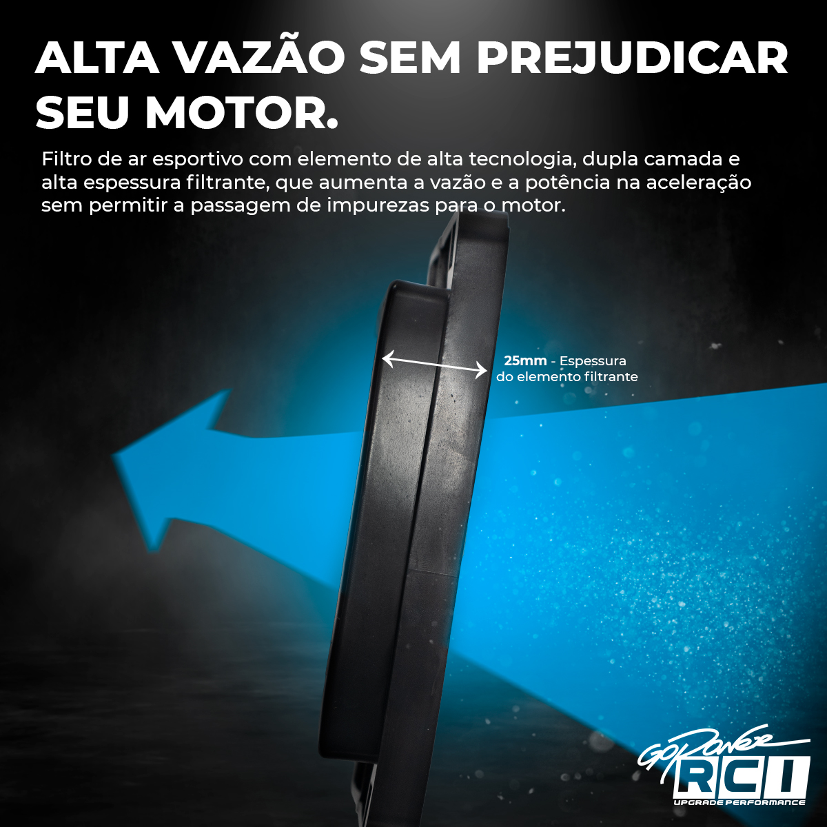 RCI30 FILTRO DE AR INBOX YAMAHA R3 (YZF-R3) 300 / MT-03 2016 EM DIANTE - Imagem 2