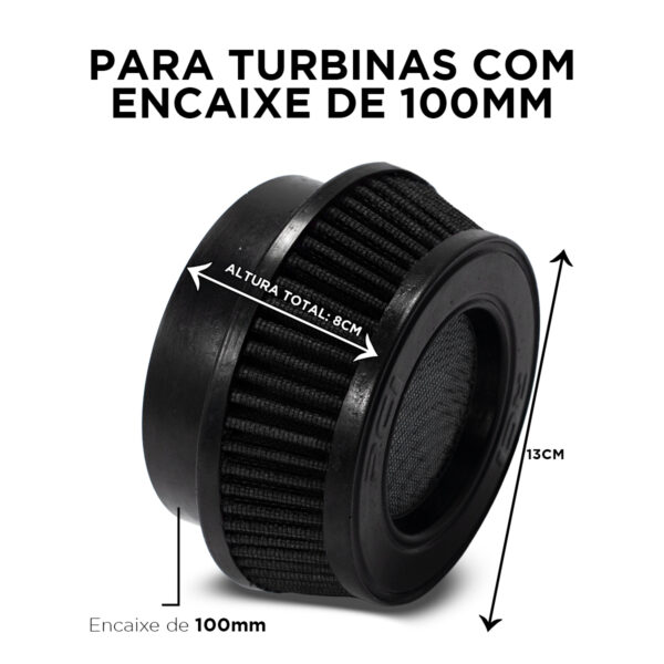 RC017 FILTRO TELA PROTETORA PARA TURBINA ENCAIXE 100MM - Imagem 6