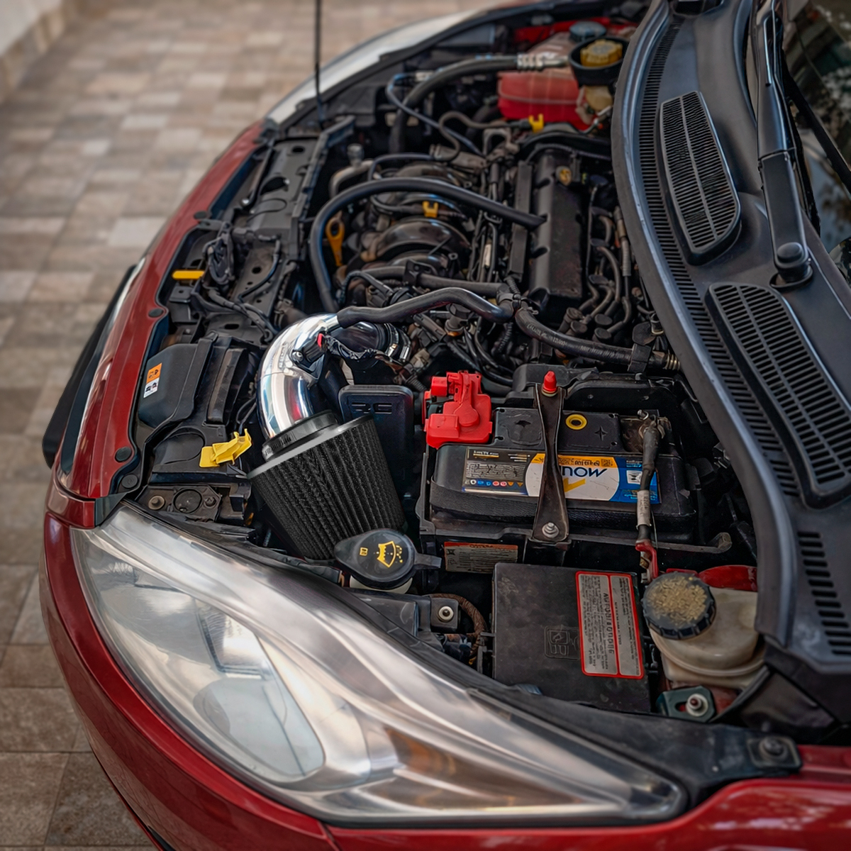RCI12 - KIT INTAKE SHORT RAM PARA NEW FIESTA 1.6 16V SIGMA 2011/2012 AIR BOX - Imagem 12