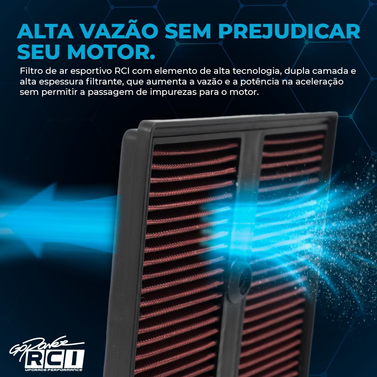 RCI150 FILTRO ESPORTIVO INBOX VW UP 1.0 TSI 2015 EM DIANTE - Imagem 4