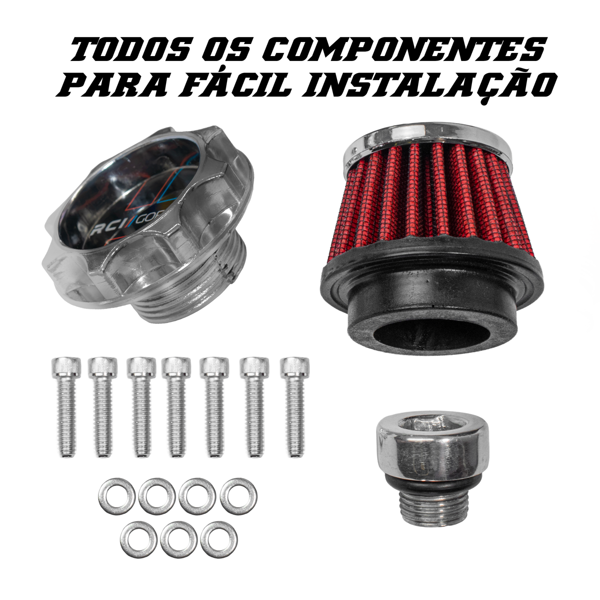 RC467PT - TAMPA VÁLVULA OPALA 6CC (ATÉ 1989) PRETA LOGO CHEVROLET - Imagem 3