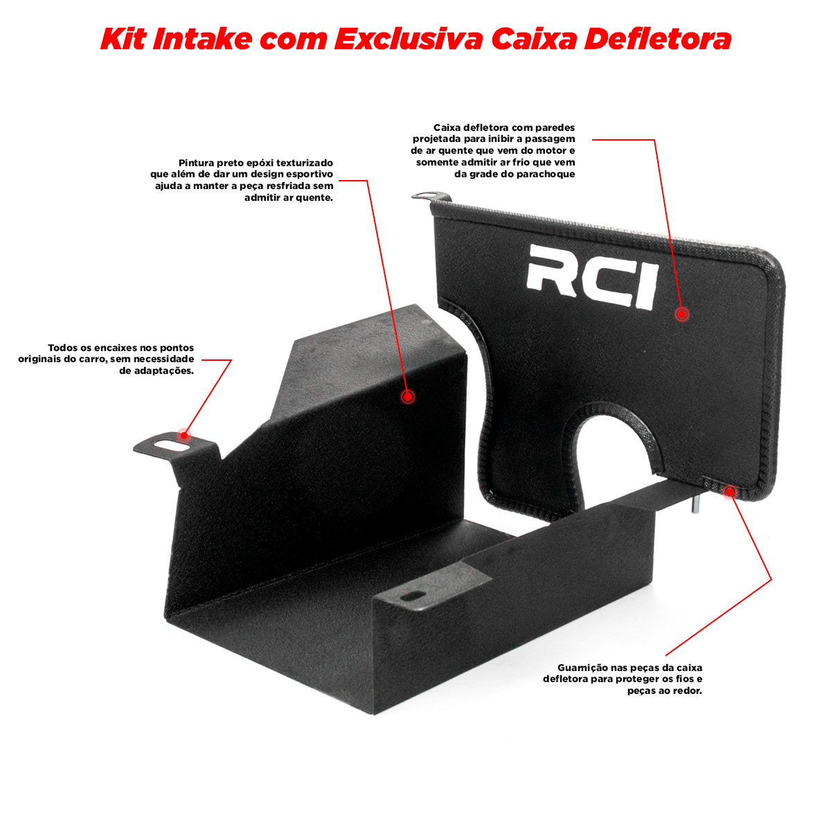 RCI083 - KIT INTAKE RCI HYUNDAI HB20 1.6 16V 2013 - 2019 - Imagem 4