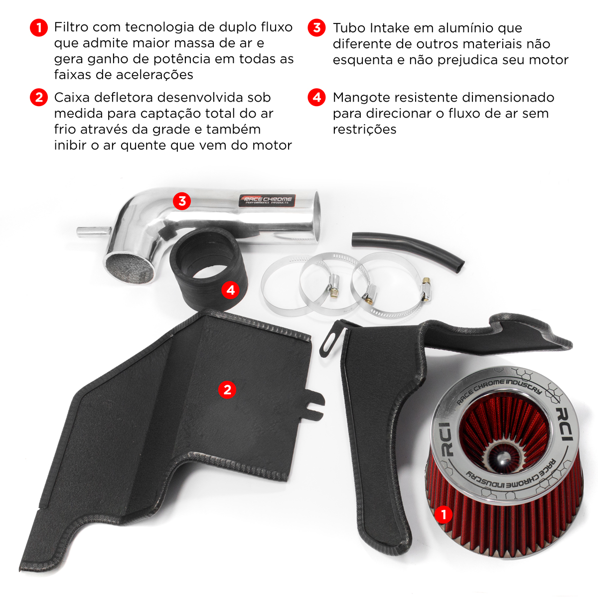 RC475 - KIT INTAKE AIR BOX HB20 1.0 12V 2013 EM DIANTE - Imagem 8
