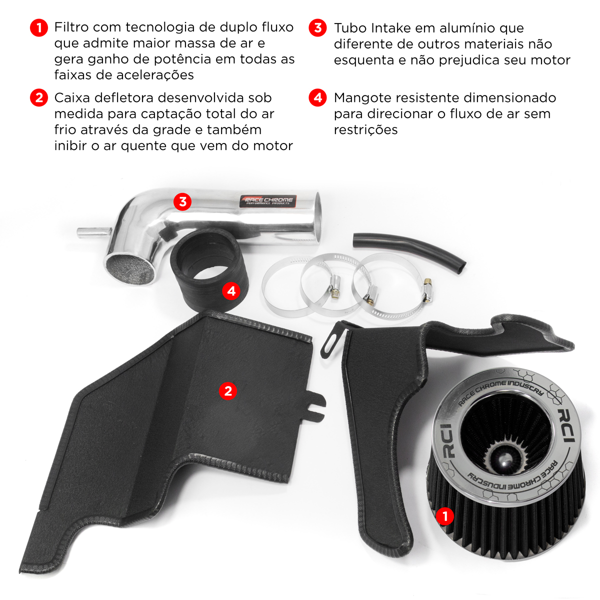 RC475 - KIT INTAKE AIR BOX HB20 1.0 12V 2013 EM DIANTE - Imagem 9