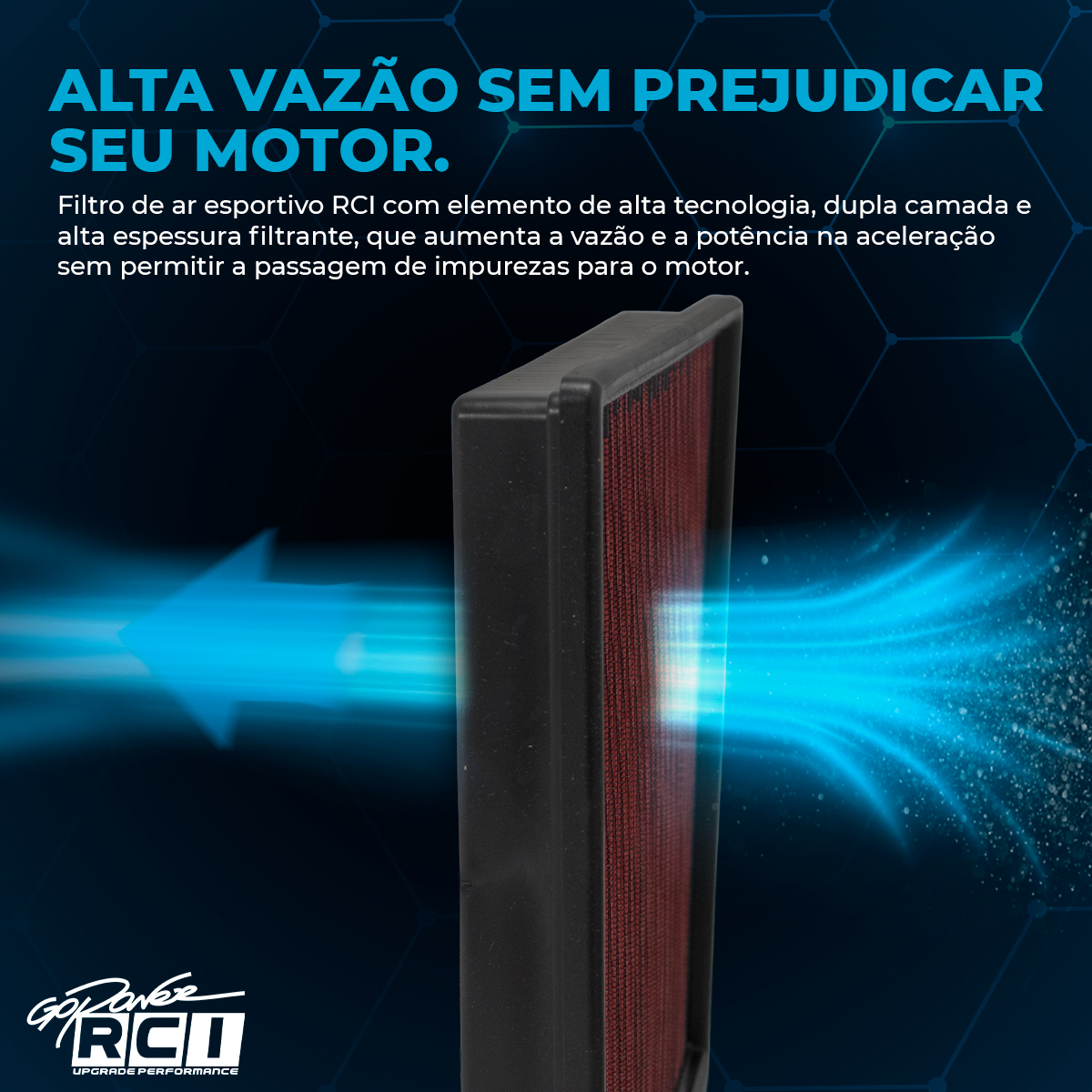 RCI158 FILTRO ESPORTIVO INBOX AMAROK 2.0 16V TDI - TURBO DIESEL 2010 EM DIANTE - Imagem 3