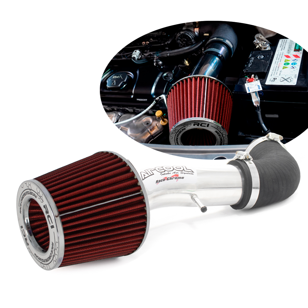 RC055 – KIT INTAKE PEUGEOT 208 1.6 16V 2013 EM DIANTE