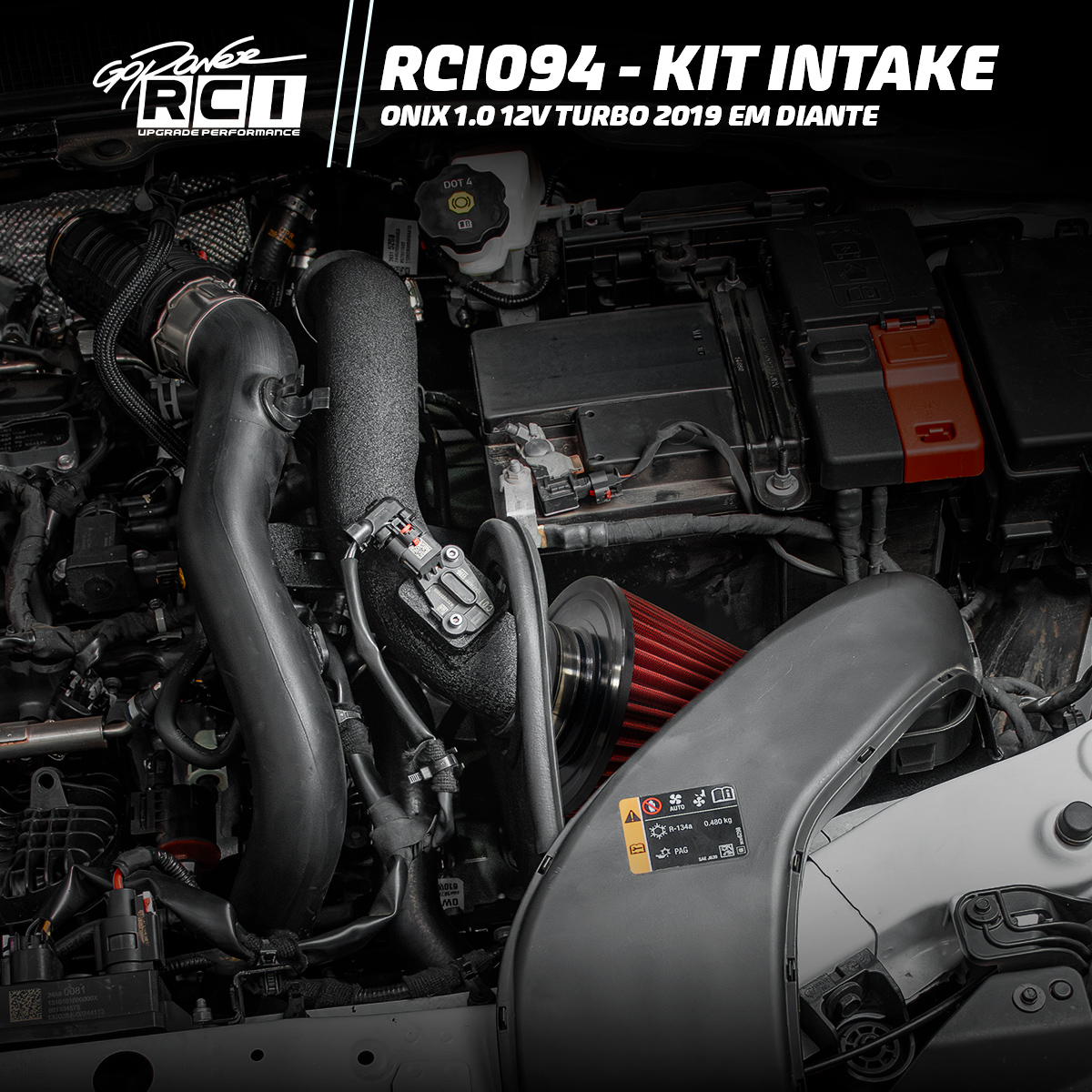 RCI094 - KIT INTAKE ONIX 1.0 12V TURBO 2019 EM DIANTE - Imagem 9