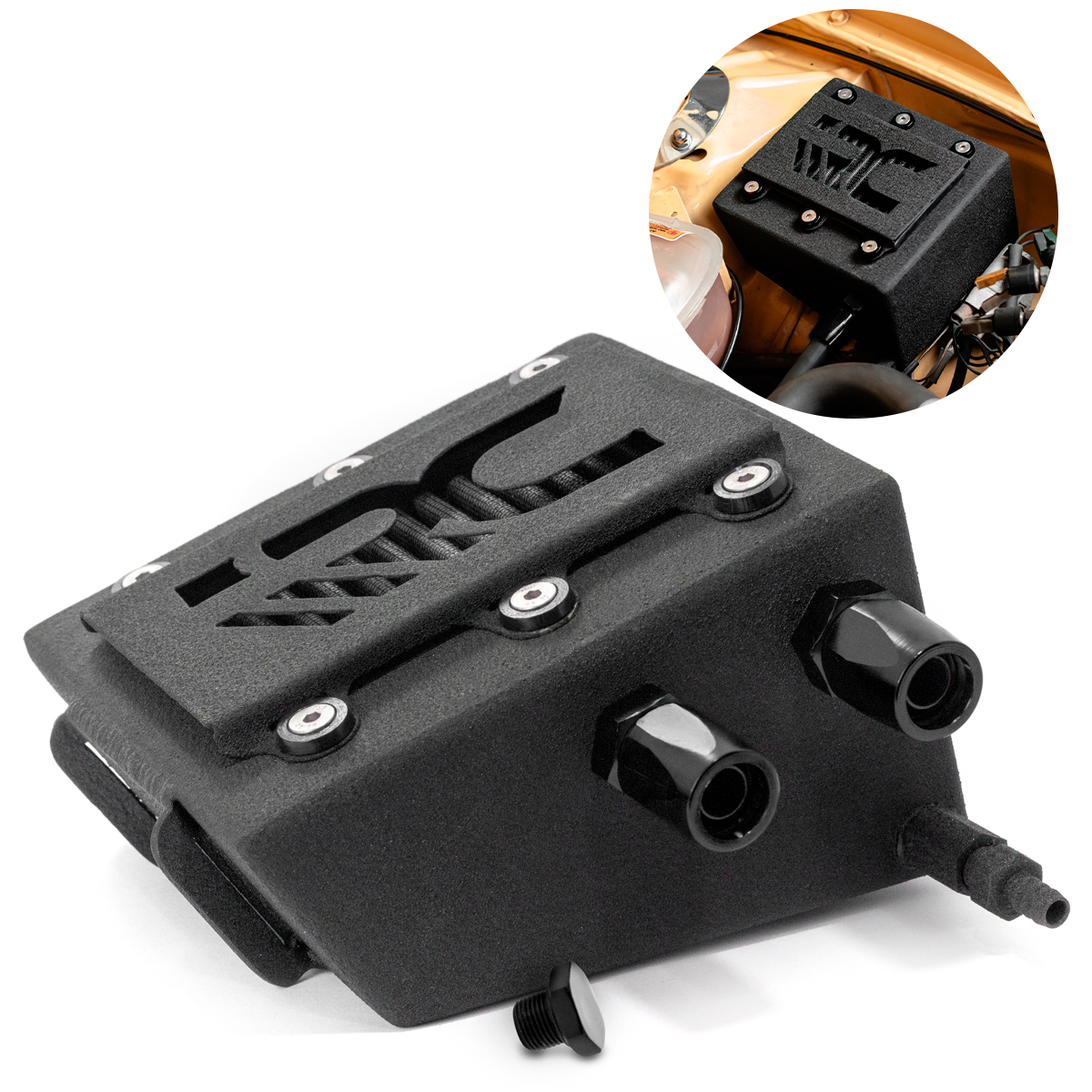 RC143 RESERVATÓRIO DE ÓLEO PRETO PARA GOL G1 1987 A 1995 - Imagem 3