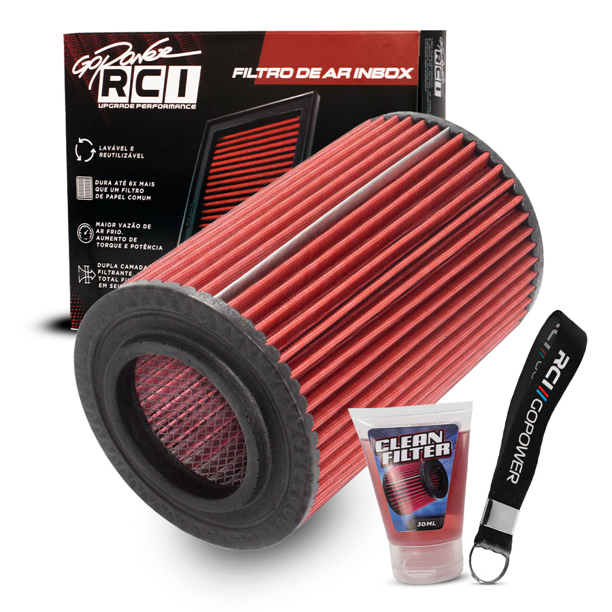 RCI190 FILTRO ESPORTIVO INBOX RANGER  2.5L 8V SOHC L4 116CV ( XL / XLT / SUPER CAB.) 1998 A 2004 – RANGER 2.8L 8V SOHC L4 135CV (XL / XLS / XLT / LIMITED) 2001 A 2005