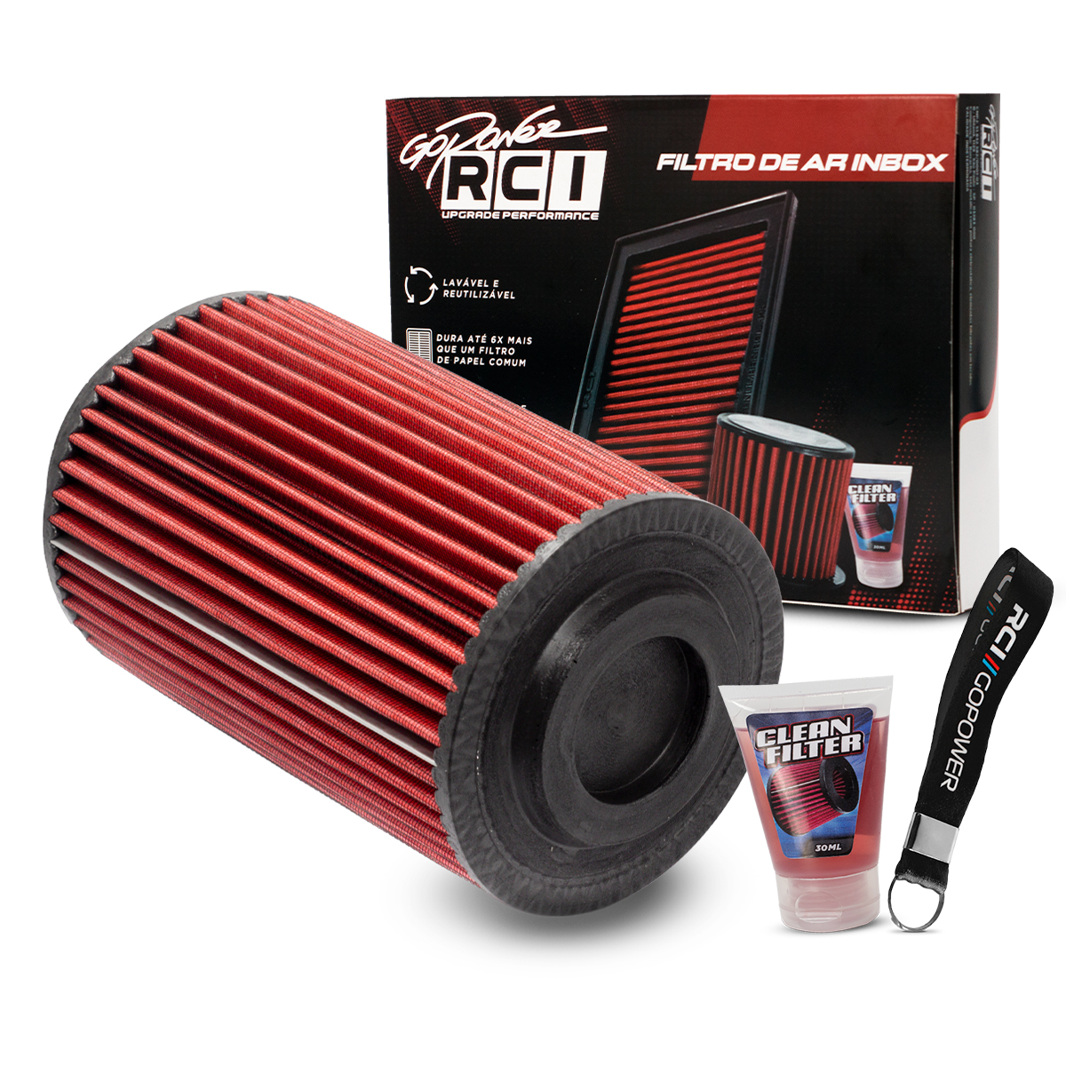 RCI191 – FILTRO ESPORTIVO INBOX RANGER 3.0 16V 163CV TD TURBO DIESEL ELETRONIC – (Limited / XLT) 2005 A 2011