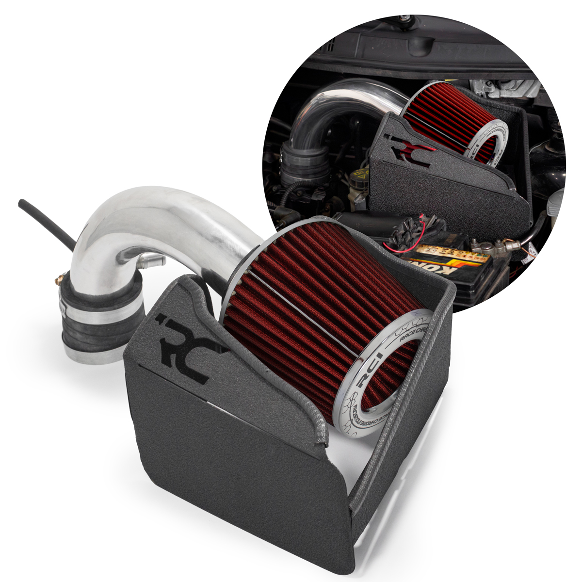 RC518 – AIR KIT INTAKE BOX FOX 1.6 2004/2018 – SPACEFOX 1.6 2006/2018 – GOL  SAVEIRO VOYAGE 1.6 2009/2018 (GERAÇÃO 5,6,7) – POLO 1.6 2007/2016