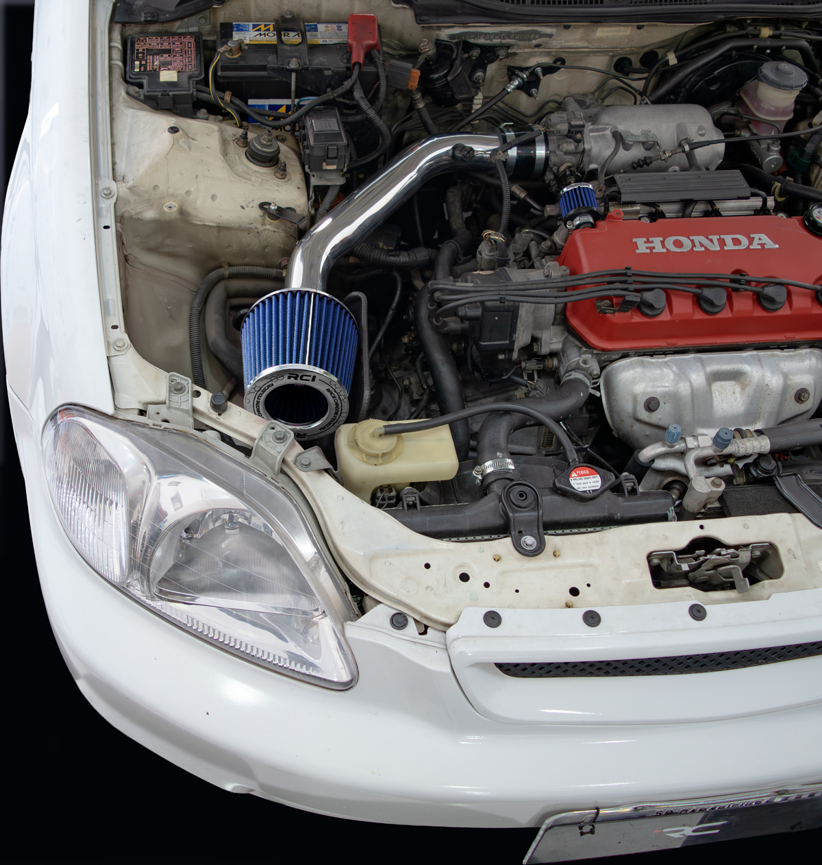 RCI07 KIT INTAKE SHORT RAM CIVIC 1.6 16V 1996 A 1998 COLETOR ADMISSÃO ALUMÍNIO (HORIZONTAL) - Imagem 15
