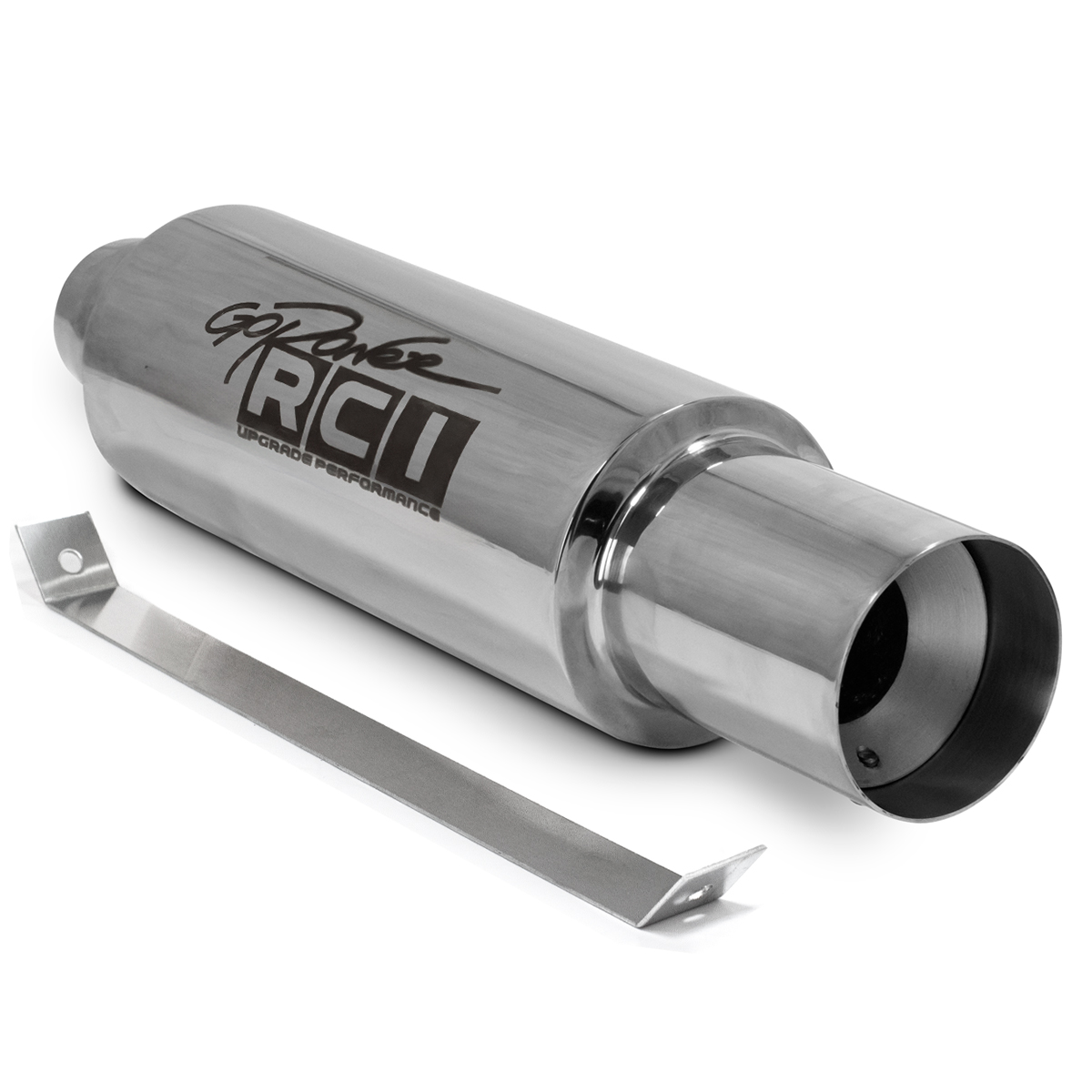 RC490 – ABAFADOR ESPORTIVO CORPO 4″ / COMPRIMENTO 420MM / INTERNO 2″½ / PONTEIRA ACABAMENTO RETO 3″ / ENCAIXE 2″½ – 2″