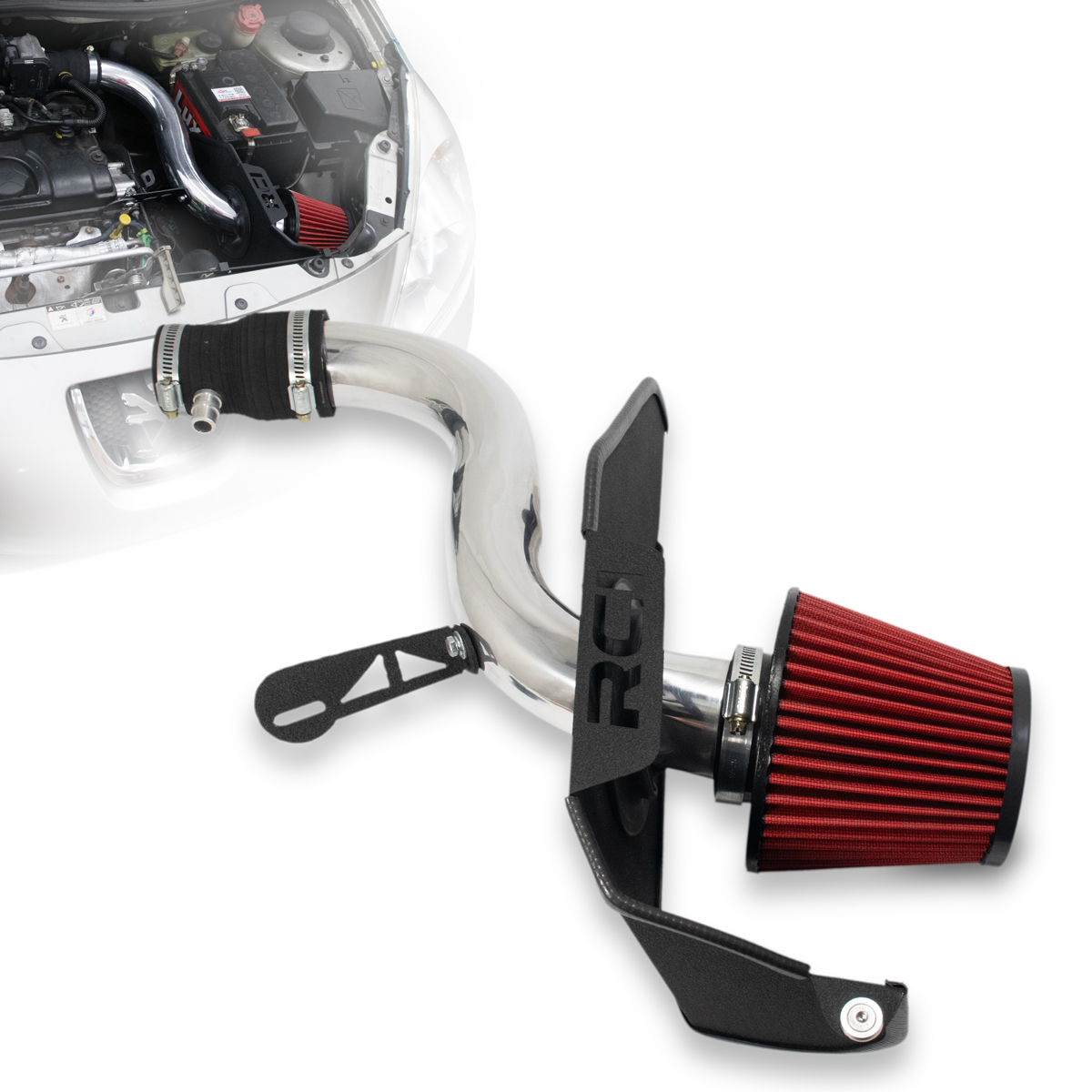 RC550 – KIT INTAKE AIR BOX PEUGEOT 207 1.4 8V 2009 EM DIANTE