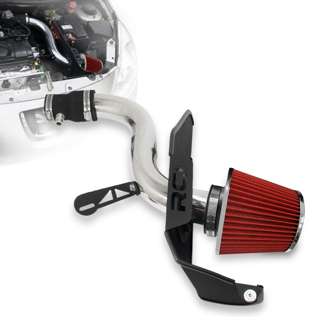 RC550 – KIT INTAKE AIR BOX PEUGEOT 207 1.4 8V 2009 EM DIANTE