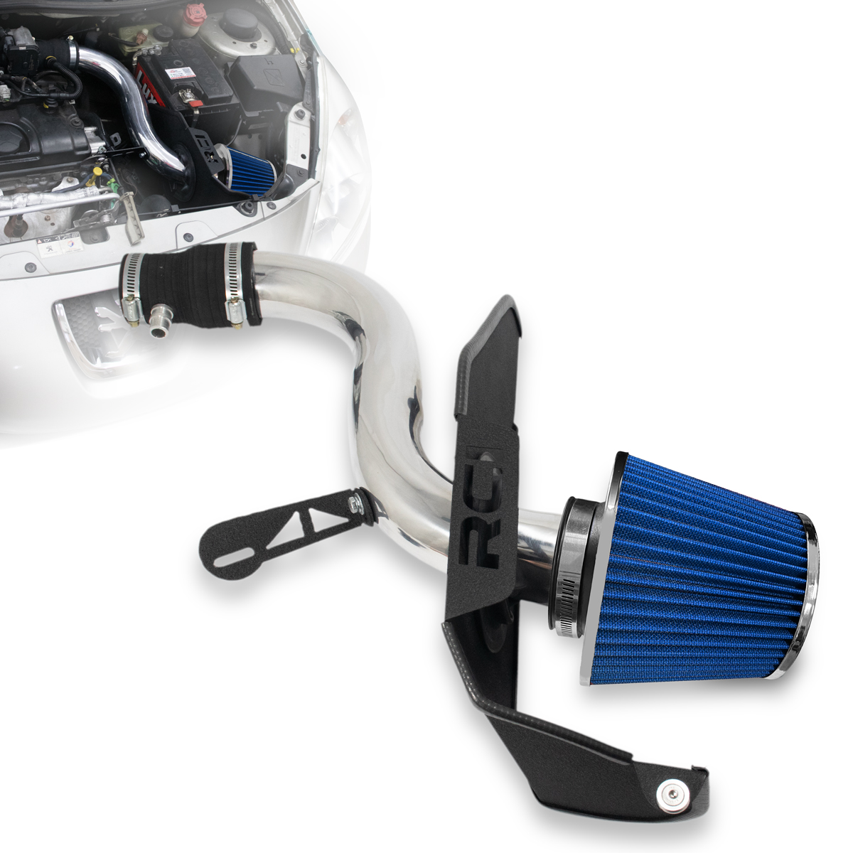 RC550 - KIT INTAKE AIR BOX PEUGEOT 207 1.4 8V 2009 EM DIANTE - Imagem 2