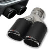 RCI221 - PONTEIRA DUPLA CARBONO LADO ESQUERDO 3" - ENCAIXE 2"½ - 3"