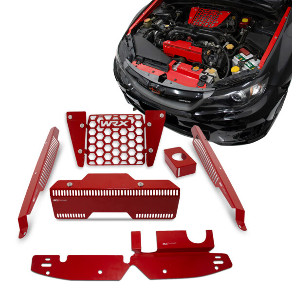 RCI815 - KIT COMPLETO PROTETOR SUBARU IMPREZA WRX STI 2002 A 2014 (PROTETOR ALTENADOR, PARALAMA, RADIADOR, INTERCOLLER, RESERVATORIO DE FREIO) - Imagem 2
