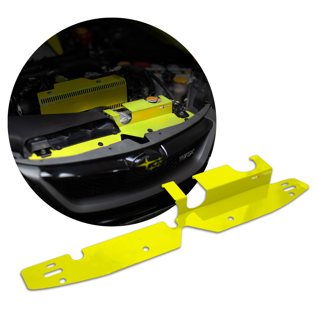 RCI812 – ACABAMENTO PAINEL RADIADOR SUBARU IMPREZA WRX STI 2002 A 2014