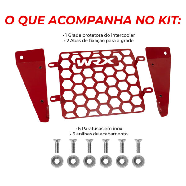 RCI813 - GRADE COLMEIA PROTETORA INTERCOLLER SUBARU WRX 2002 A 2014 - Imagem 6