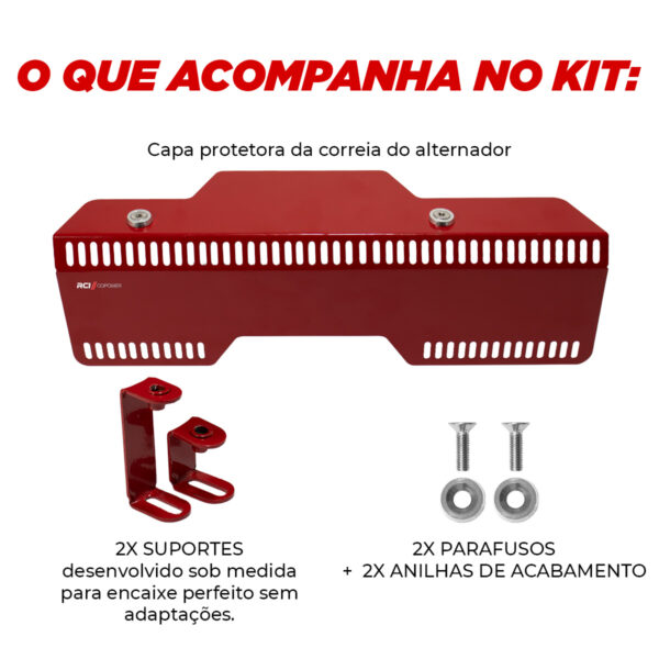 RCI810 - CAPA PROTETOR CORREIA ALTERNADOR SUBARU WRX / STI / IMPREZA - Imagem 6