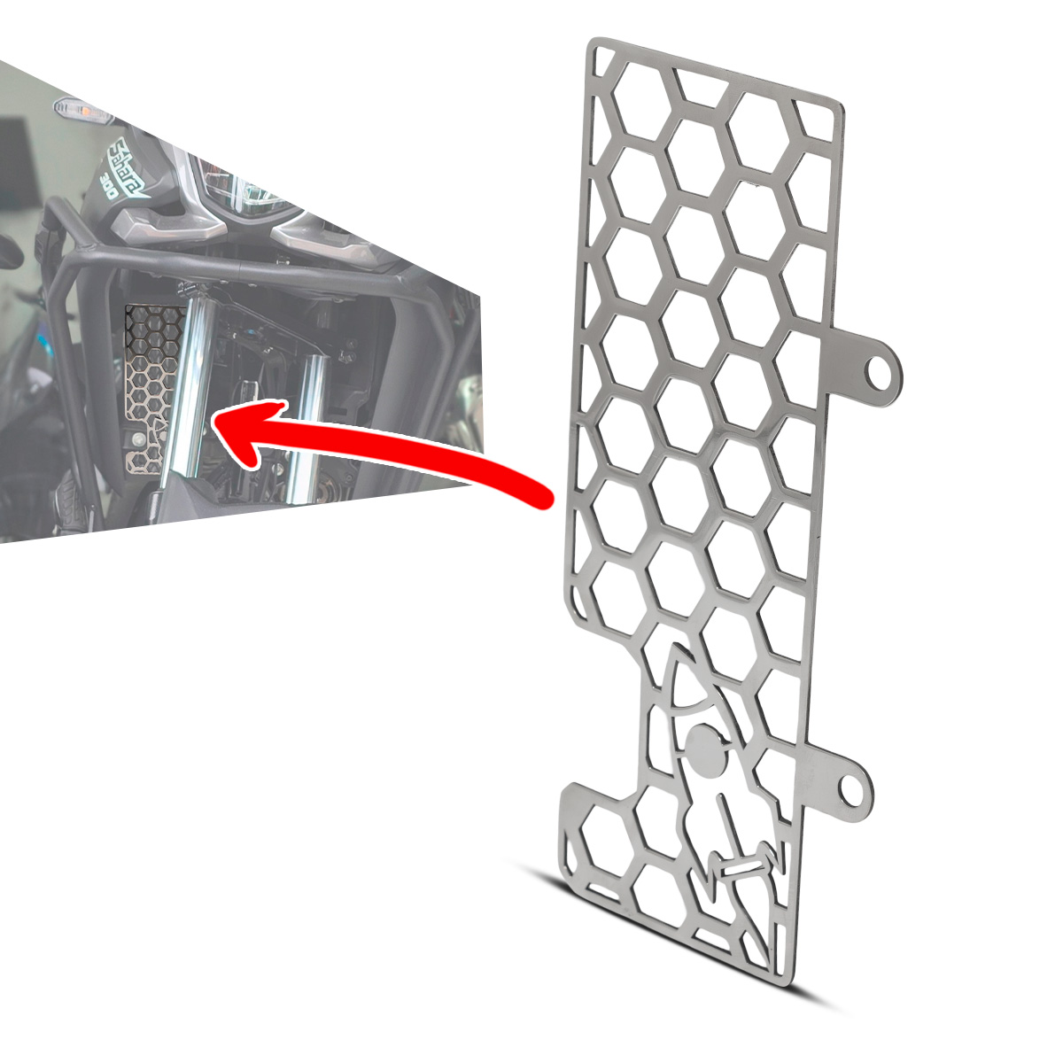 RCI616CR – PROTETOR RADIADOR SAHARA 300 2024 EM DIANTE