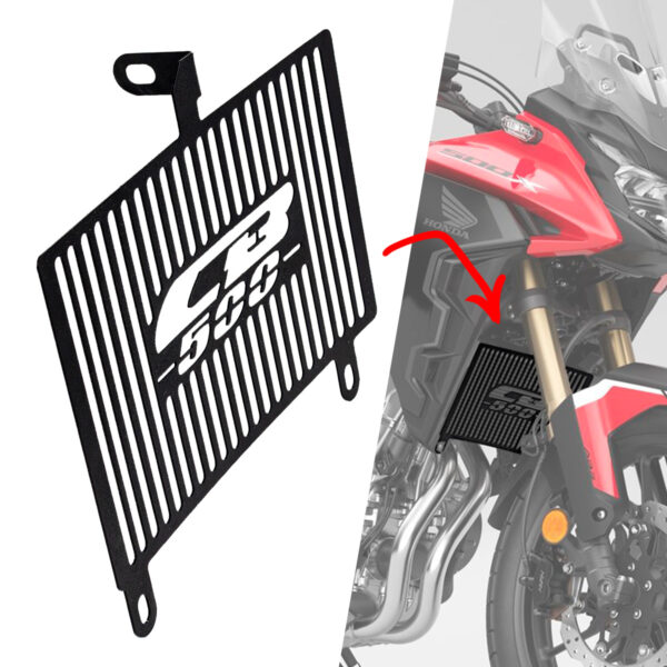 RCI614PT - PROTETOR RADIADOR CB500X 2013 EM DIANTE FRISADO - Imagem 4