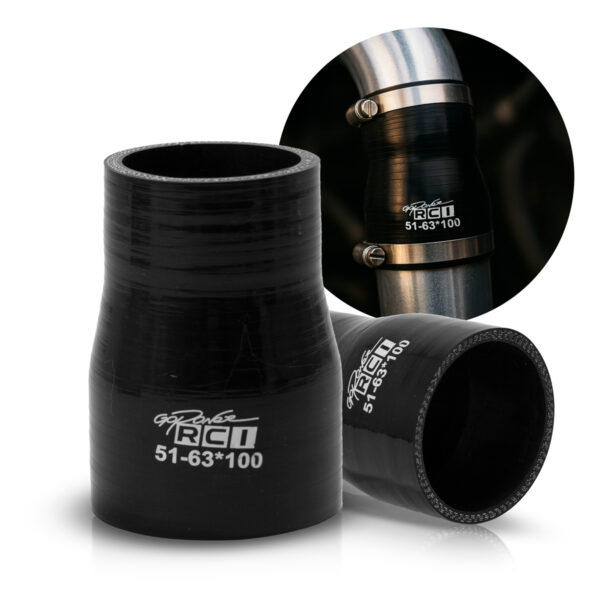 RCI51X63 - MANGOTE SILICONE RETO 2" X 2.5" X 100 - 51MM ENCAIXE 63MM ENCAIXE - 100MM DE COMPRIMENTO