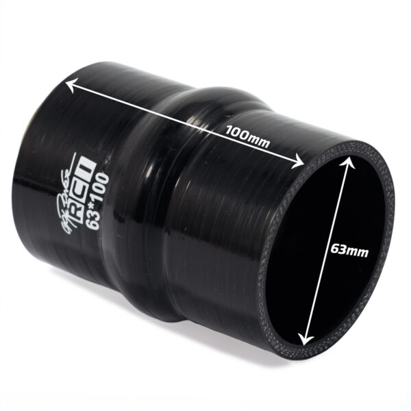 RCI63X100 - MANGOTE SILICONE RETO 2.5" X 100 - 63MM ENCAIXE - 100MM DE COMPRIMENTO COM HUMP - Imagem 2
