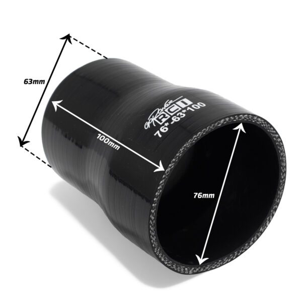 RCI76X63 - MANGOTE SILICONE RETO 76X63X100 - 63MM / 76MM ENCAIXE - 100MM DE COMPRIMENTO - Imagem 2