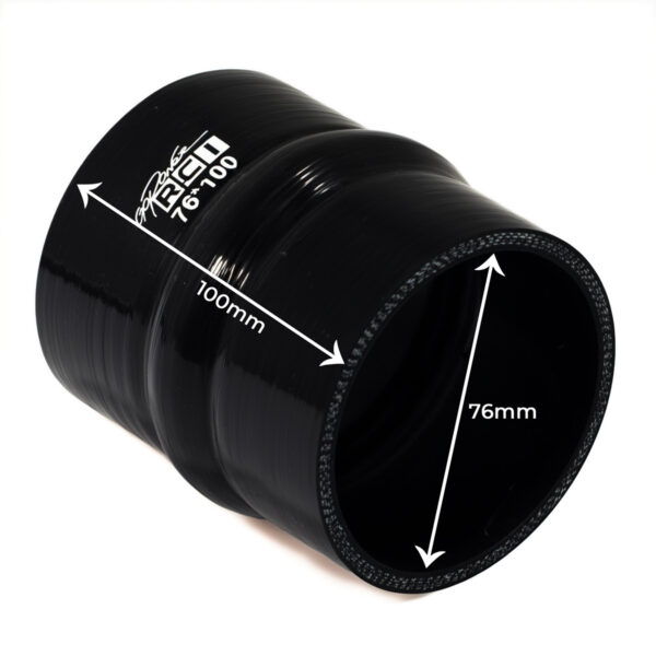 RCI76X100 - MANGOTE SILICONE RETO 3" X 100 - 76MM ENCAIXE - 100MM COMPRIMENTO COM HUMP - Imagem 2