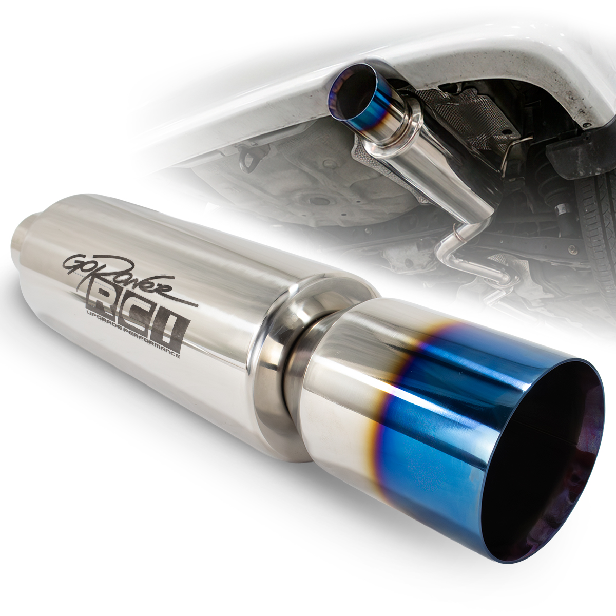 RC494FL – ABAFADOR CORPO 4” / COMPRIMENTO 450MM / INTERNO 3″ / PONTEIRA FLAME ACABAMENTO RETO 3” / ENCAIXE 2.5”