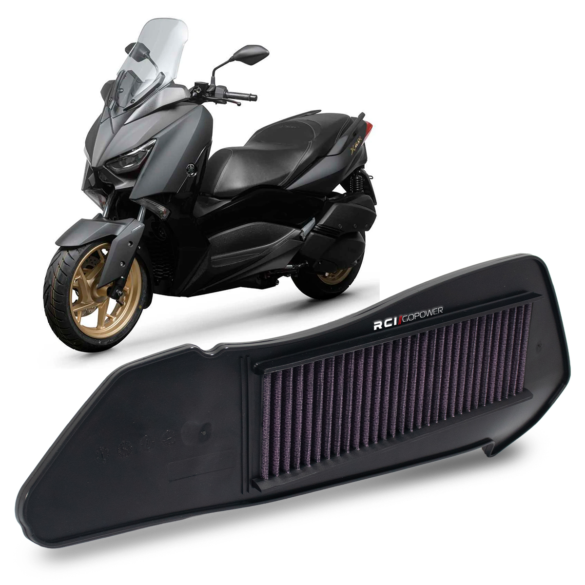 RCI81 – FILTRO DE AR INBOX YAMAHA XMAX 250 / 300 2021 EM DIANTE