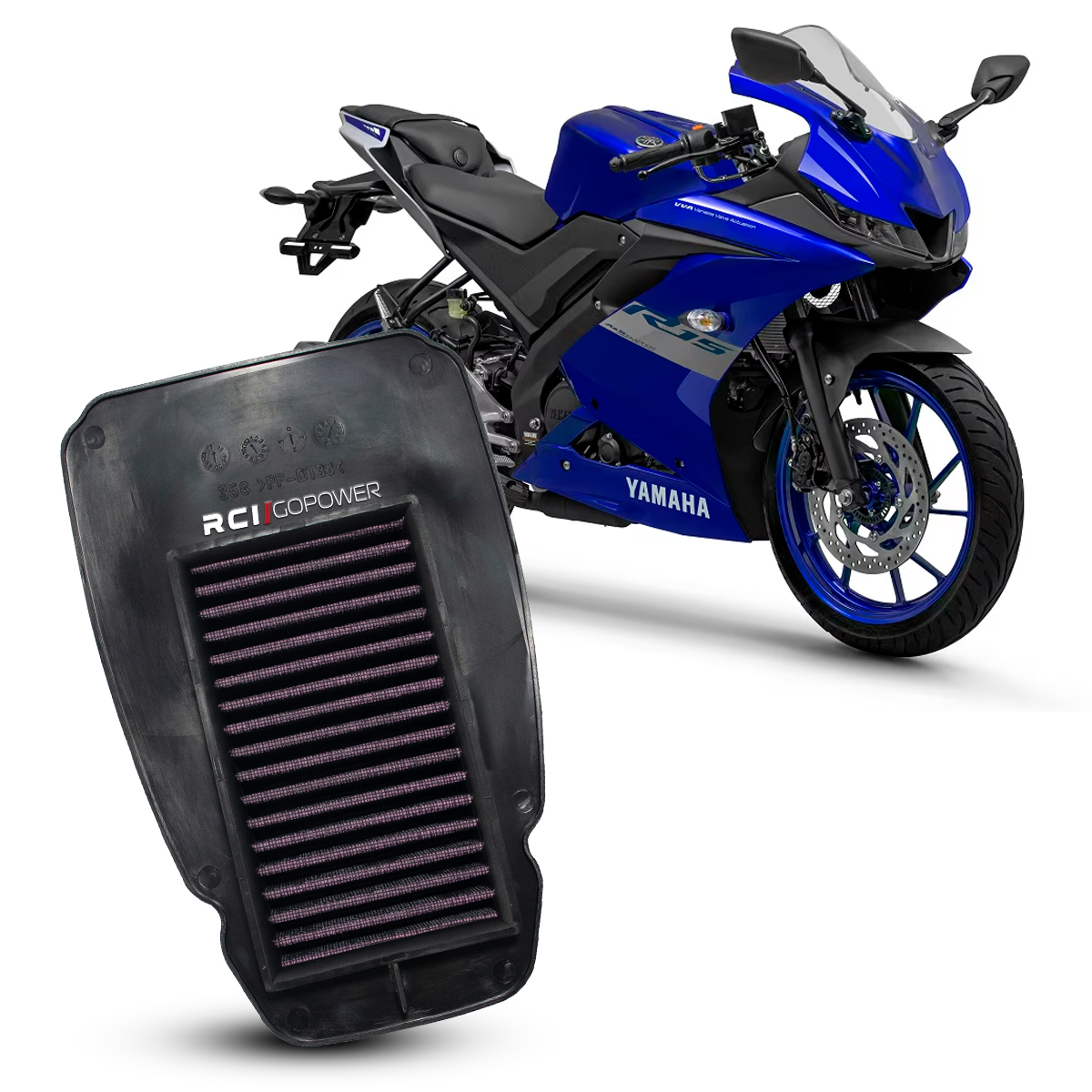 RCI77 – FILTRO DE AR INBOX YAMAHA YZF R15 2024 EM DIANTE