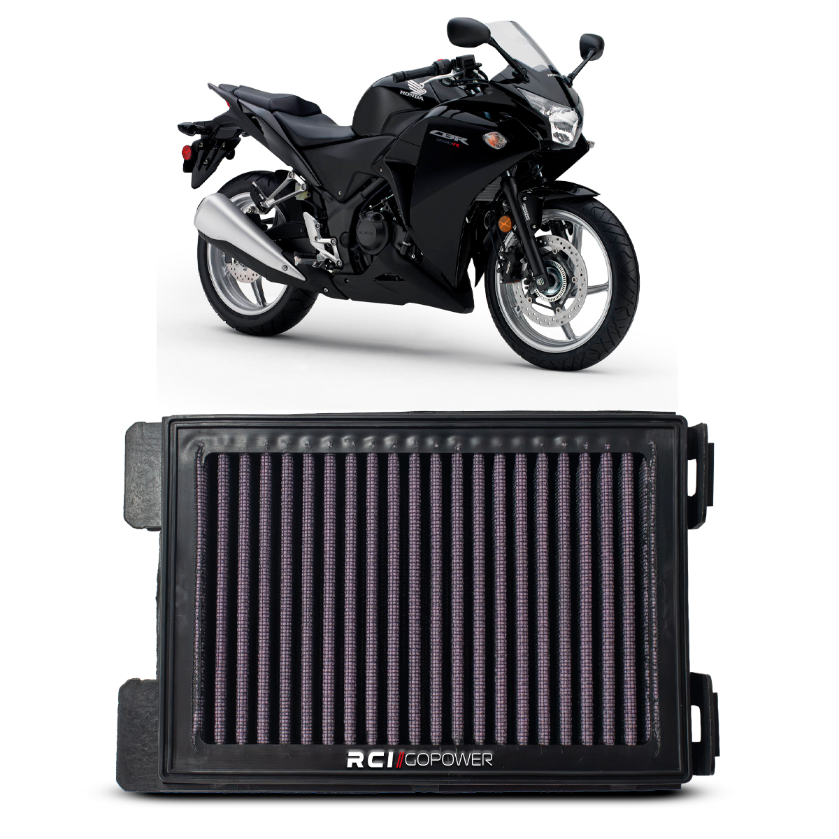 RCI70 – FILTRO DE AR INBOX HONDA CBR250 CB300F 2011 A 2018