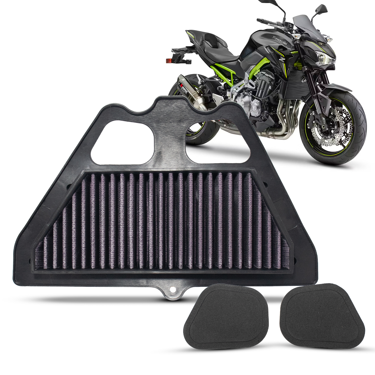 RCI89 – FILTRO DE AR INBOX KAWASAKI Z900 2018 EM DIANTE (NAO SERVE Z900RS)