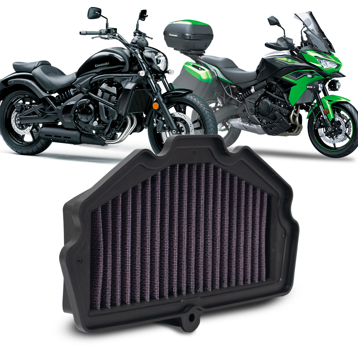 RCI88 – FILTRO DE AR INBOX KAWASAKI VULCAN 650 S 2015 EM DIANTE / VERSYS 650 2016 EM DIANTE