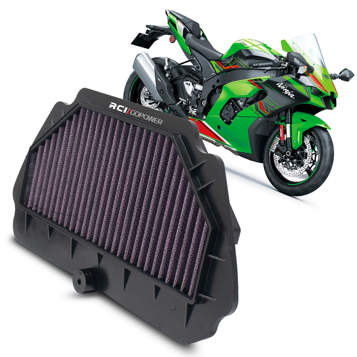 RCI86 – FILTRO DE AR INBOX KAWASAKI NINJA ZX-10R 2017 EM DIANTE