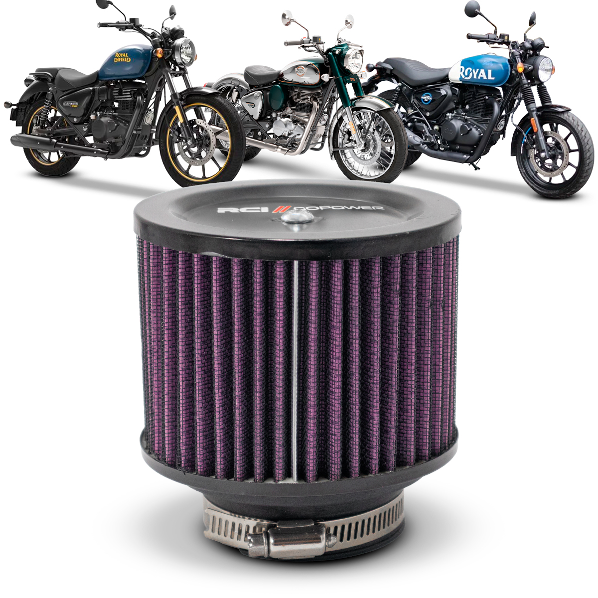 RCI93 - FILTRO DE AR INBOX ROYAL ENFIELD METEOR 350 2021 EM DIANTE / CLASSIC 350 / HUNTER 350 2022 EM DIANTE