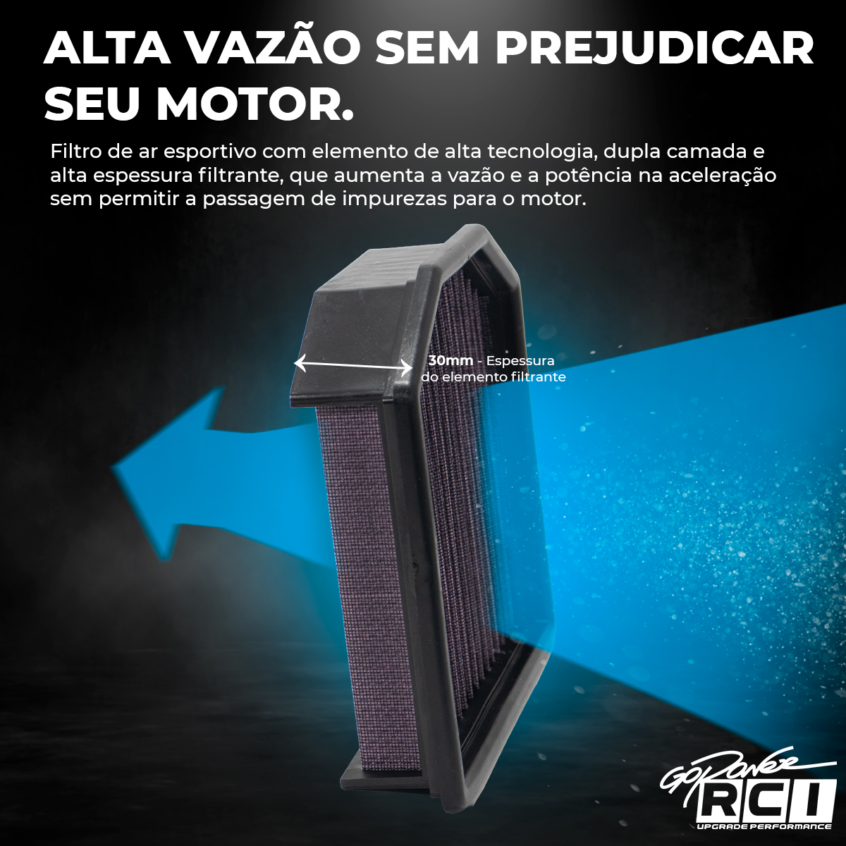 RCI91 - FILTRO DE AR INBOX TRIUMPH TIGER 900 2020 EM DIANTE TODAS VERSOES STANDARD/GT/GT PRO/RALLY PRO - Imagem 2