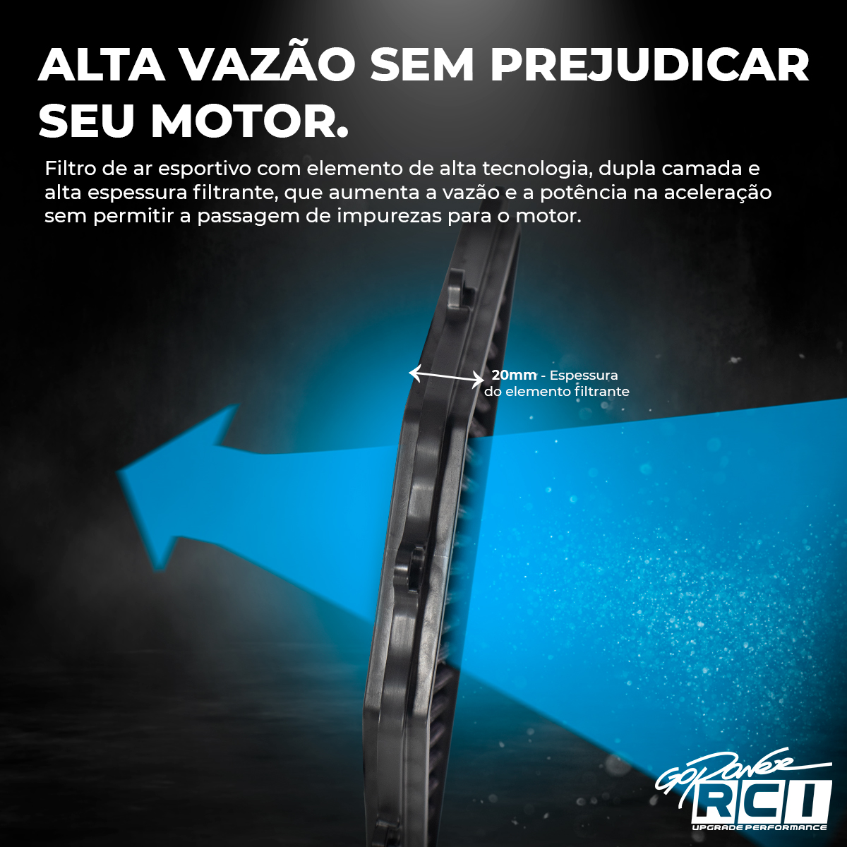 RCI73 - FILTRO DE AR INBOX HONDA X-ADV 750 2017 A 2021 - Imagem 2