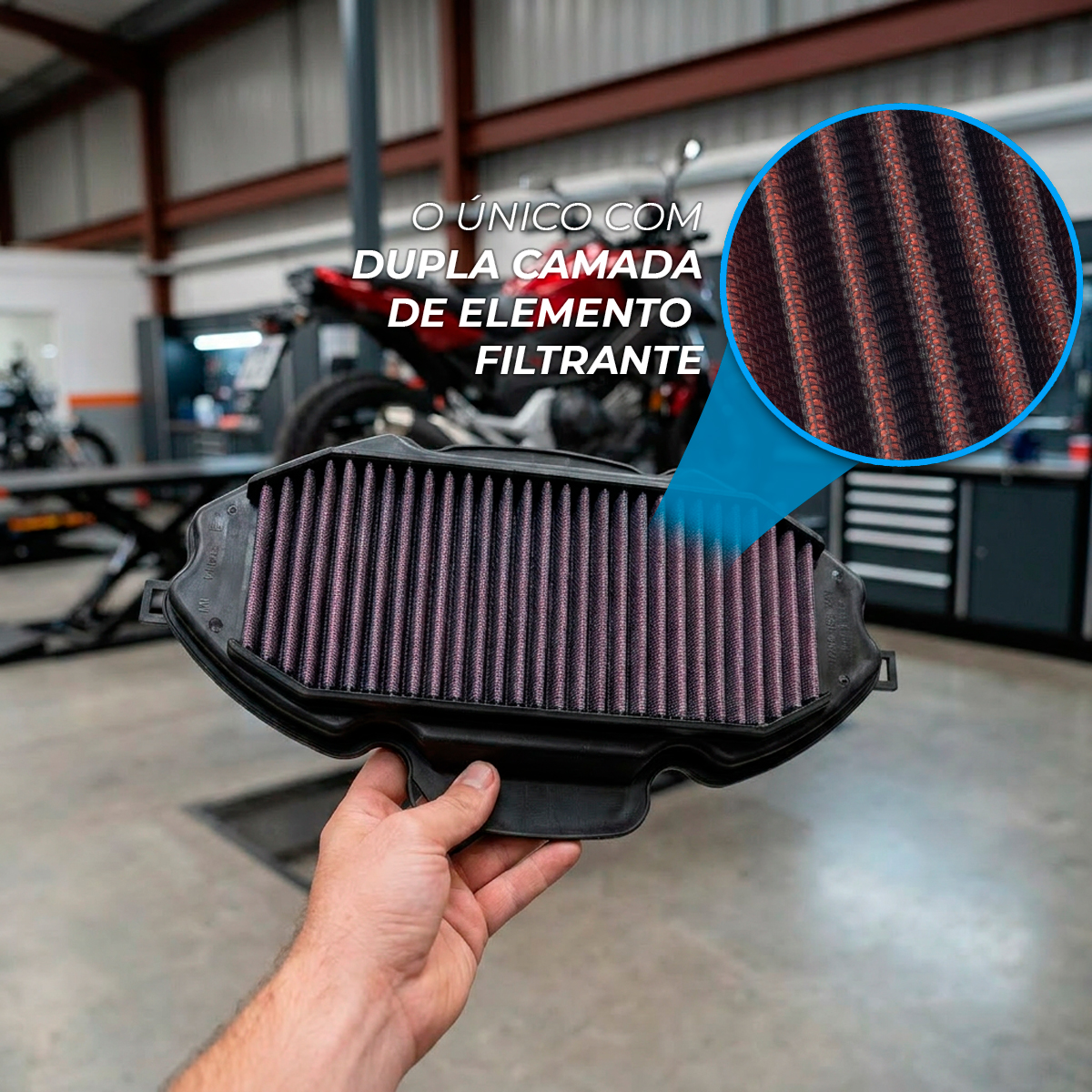RCI71 - FILTRO DE AR INBOX HONDA NC700 NC750 2011 A 2021 - Imagem 3