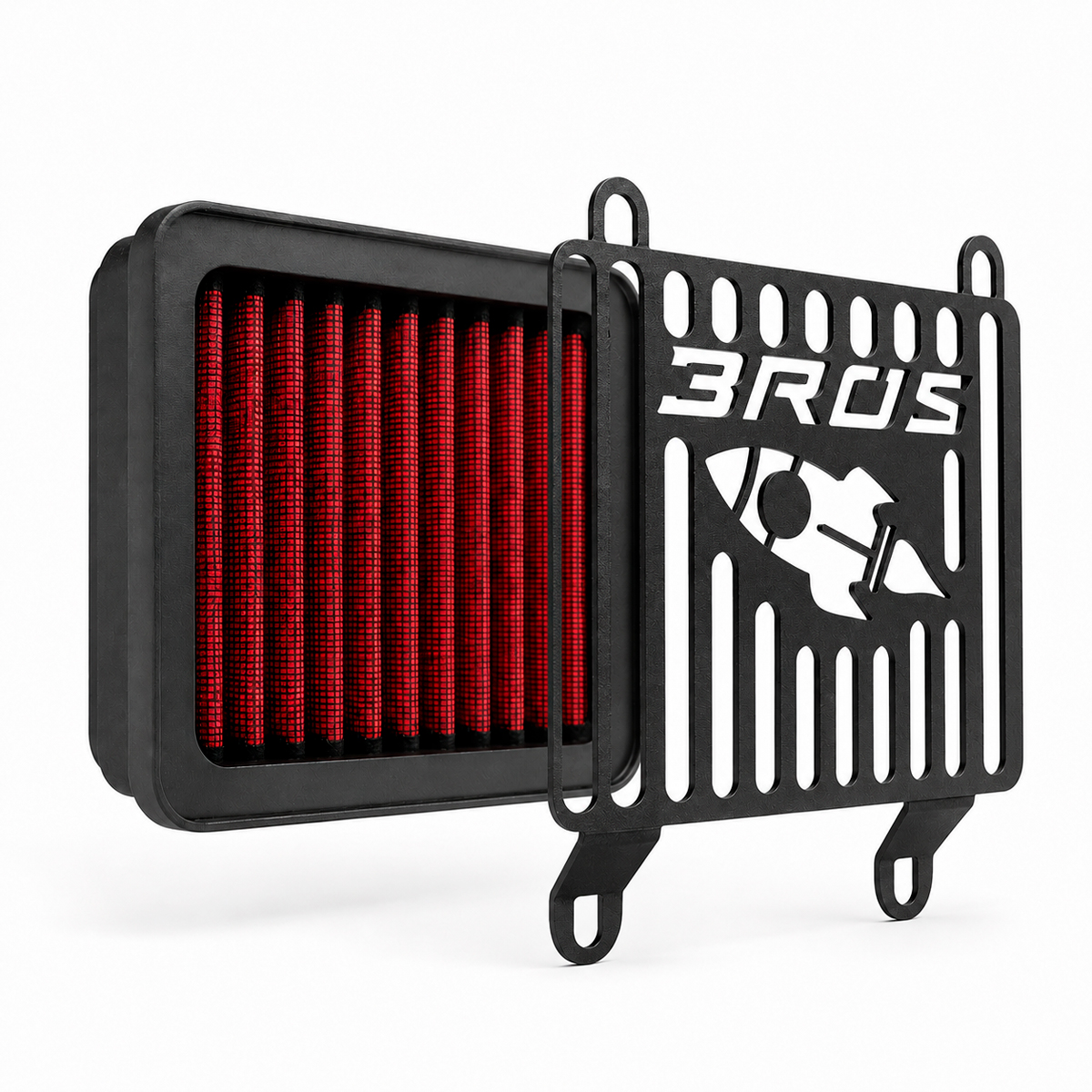 RCI94 - FILTRO DE AR INBOX HONDA BROS 160 2025 EM DIANTE COM GRADE PROTETORA - Imagem 3